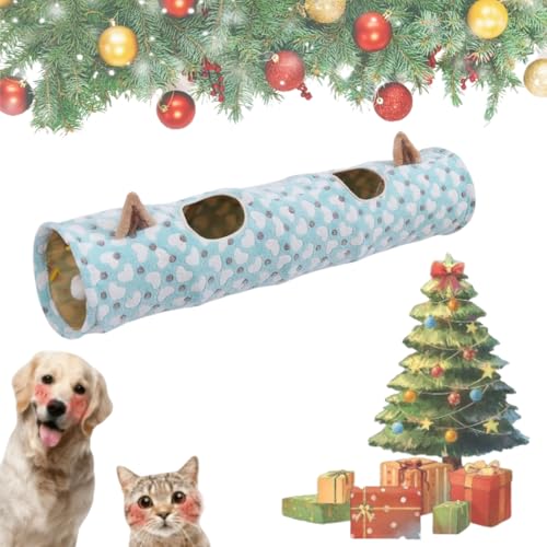 Cat Tunnel Christmas Tree Skirt, Christmas Tree Cat Tunnel, Cat Christmas Tree Tunnel, Cat Tunnel for Christmas Tree, Cat Tunnel Bed Under Christmas Tree for Medium Small Cats (A, Regular) von Knubbuf