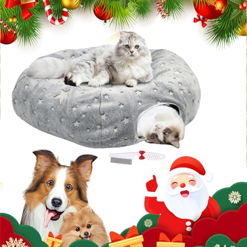 Christmas Cat Tunnel, Christmas Cat Tree, Cat Tunnel for Under Christmas Tree, Cat Christmas Tree Tunnel, Christmas Cat Tree,Suitable for Medium and Small Cats (D) von Knubbuf