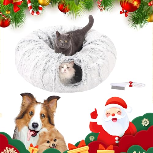 Christmas Cat Tunnel, Christmas Cat Tree, Cat Tunnel for Under Christmas Tree, Cat Christmas Tree Tunnel, Christmas Cat Tree,Suitable for Medium and Small Cats (F) von Knubbuf