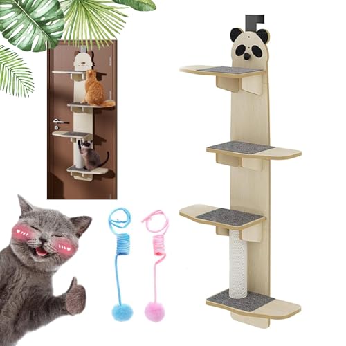 Door Hanging Cat Shelf, Door Hanging Cat Climber, 4-Levels Door Hanging Cats Tree, Over Door Cats Climber, Pet Jump Shelf, Multi Level Hanging (B) von Knubbuf