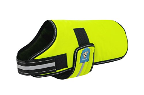 Knuffelwuff 13873-006 Hundemantel Funktionstextil reflektierend Neon, 35 cm von Knuffelwuff