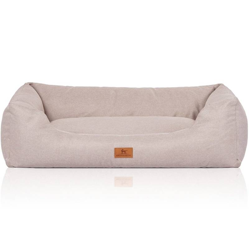 Knuffelwuff Hundebett Emma beige XXL 120x85cm von Knuffelwuff