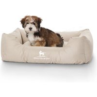 Knuffelwuff Hundebett Finlay aus Nylongewebe beige M-L von Knuffelwuff