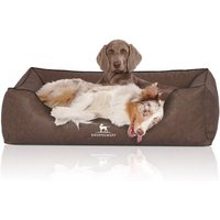 Knuffelwuff Hundebett Henderson aus marmoriertem Kunstleder braun XXL Knuffelwuff Hundebett Henderson aus marmoriertem Kunstleder braun XXL von Knuffelwuff