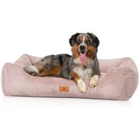 Knuffelwuff Hundebett aus Cord mit Handwebcharakter Olivia rosa XXL Knuffelwuff Hundebett aus Cord mit Handwebcharakter Olivia rosa XXL von Knuffelwuff