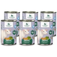 Knuffelwuff Nassfutter Lamm pur mit Kartoffeln & Spinat 6 x 400g von Knuffelwuff