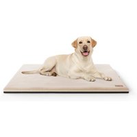 Knuffelwuff Orthopädische kuschelige Hundematte Berrith aus weichem Kaninchen Fellimitat beige L von Knuffelwuff