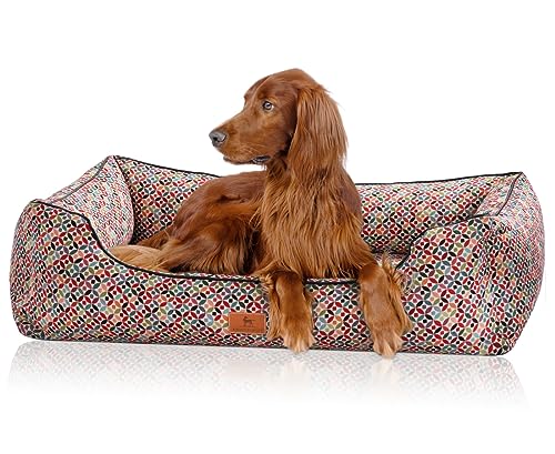 Knuffelwuff Orthopädisches Hundebett Marrakesch XXL 120 x 85cm - Abnehmbarer Bezug - waschbar - für große, mittelgroße und kleine Hunde von Knuffelwuff