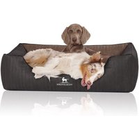 Knuffelwuff Orthopädisches Hundebett Outback aus laser-gestepptem Kunstleder schwarz/ braun XL Knuffelwuff Orthopädisches Hundebett Outback aus laser-gestepptem Kunstleder schwarz/ braun XL von Knuffelwuff