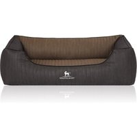 Knuffelwuff Orthopädisches Hundebett Outback aus laser-gestepptem Kunstleder schwarz/ gelb XL Knuffelwuff Orthopädisches Hundebett Outback aus laser-gestepptem Kunstleder schwarz/ gelb XL von Knuffelwuff