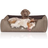Knuffelwuff Orthopädisches Hundebett Outlander aus laser-gestepptem Kunstleder braun XL Knuffelwuff Orthopädisches Hundebett Outlander aus laser-gestepptem Kunstleder braun XL von Knuffelwuff