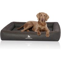 Knuffelwuff Orthopädisches Hundebett aus Laser gestepptem Kunstleder Montego schwarz XL Knuffelwuff Orthopädisches Hundebett aus Laser gestepptem Kunstleder Montego schwarz XL von Knuffelwuff