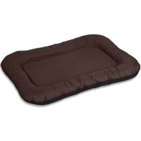 Knuffelwuff Wasserfestes In und Outdoor Hundebett Lucky aus Nylongewebe braun L von Knuffelwuff