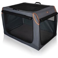 Knuffelwuff faltbare Hundebox Auto Transportbox Alverstone mit Aluminiumgestell für den Kofferraum L von Knuffelwuff