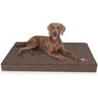 Knuffelwuff orthopädische Hundematte Palomino aus laser-gestepptem Kunstleder braun XXXL Knuffelwuff orthopädische Hundematte Palomino aus laser-gestepptem Kunstleder braun XXXL von Knuffelwuff