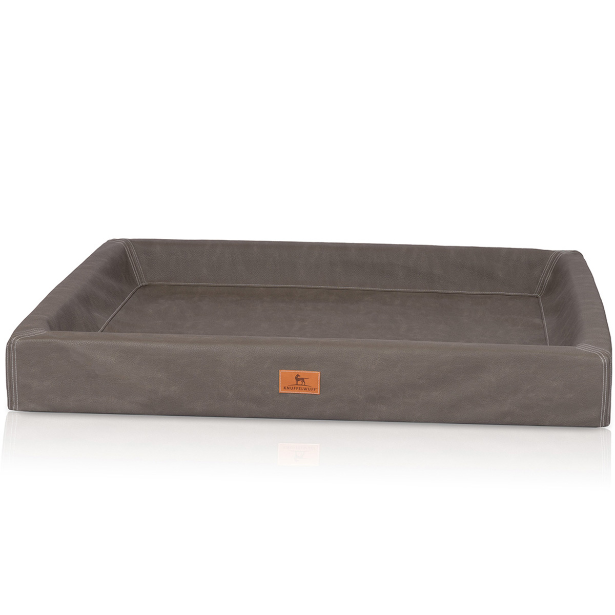 Knuffelwuff orthopädisches Hundebett Austin braungrau M-L 85x65cm von Knuffelwuff