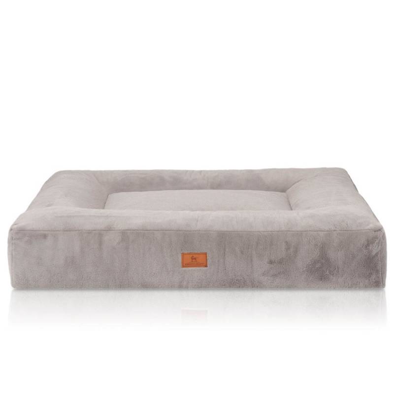 Knuffelwuff orthopädisches Hundebett Midland grau ML 80x60cm von Knuffelwuff