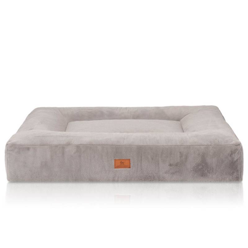 Knuffelwuff orthopädisches Hundebett Midland grau XL 100x80cm von Knuffelwuff