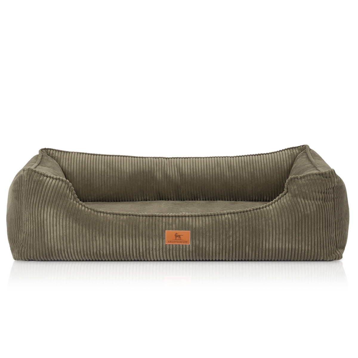 Knuffelwuff orthopädisches Hundebett Nunavut khaki M-L 85x63cm von Knuffelwuff