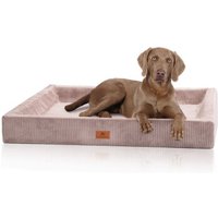 Knuffelwuff orthopädisches Hundebett aus Cord mit Handwebcharakter Santiago rosa XL Knuffelwuff orthopädisches Hundebett aus Cord mit Handwebcharakter Santiago rosa XL von Knuffelwuff