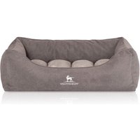 Knuffelwuff orthopädisches Hundebett mit Fächer-Wendekissen Baltimore grau M-L von Knuffelwuff