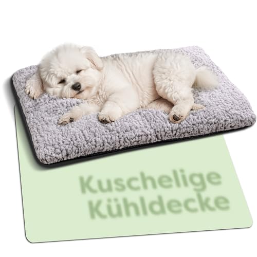 Decke für Kleine Hunde & Katzen 60x45cm - Leitet Wärme ab - Weich & Kuschelige Decke mit Kühleffekt - Waschbarer Bezug - Mit Rutschfester Unterseite von Knupis