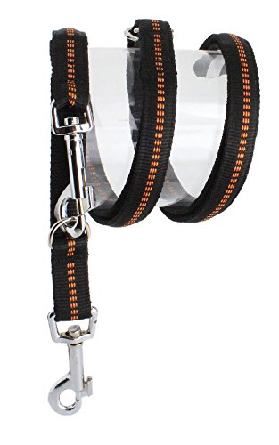 Koch G4432520 Nylon-Leine 3 Meter 4fach verstellbar, gepolstert, L, schwarz von Koch