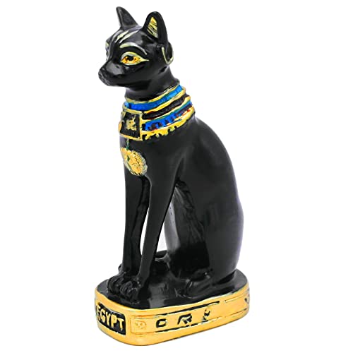 Ägypten Bastet Ornament Deko Aquarium Klein Fischbecken Terrarium Décor Dekoration Zubehör Geschenk Dekor Dekofigur Tischdeko Figur Statue Sammlerstücke Skulptur von Kocris Casa