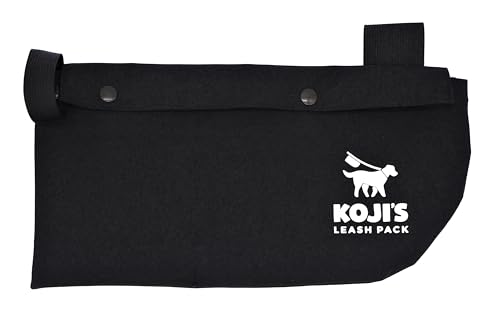 Leine mit Knöpfen (schwarz) von Koji's Leash Pack