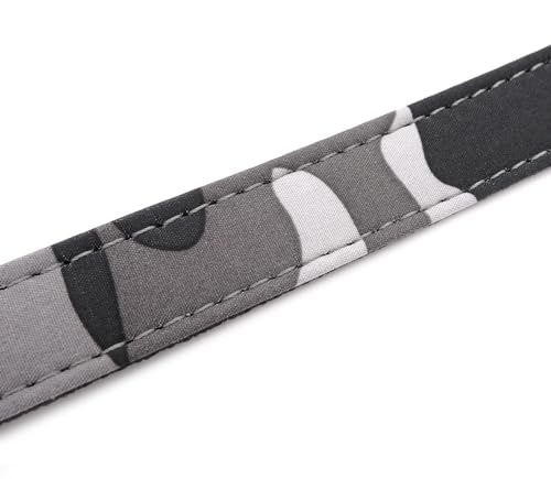 Clic Deluxe Softshell Edition - Colourful,Hundehalsband mit Klickverschluss (Camo Grau, M) von Koko von Knebel