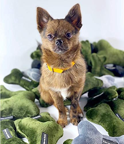 Koko von Knebel Plüschknochen für Hunde - Handgefertig mit Quietscher (Schwarz, L) von Koko von Knebel