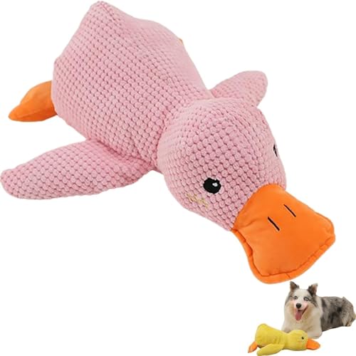 Kolarmo Zentric Quack-Quack-Ente Hundespielzeug – Zentricplush Kauspielzeug für Welpen, Zentric Plüsch-Hundespielzeug, quietschendes Hunde-Kauspielzeug, klassisches Enten-Hundespielzeug, von Kolarmo