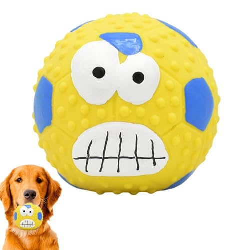 Koljkmh Quietschender Hundeball | Springender Apportierball aus Latex für Haustiere,Soft Fetch Play Toy, Kauspielzeug für Hunde, Interaktiver Hundeball für Welpen und kleine Hunde von Koljkmh