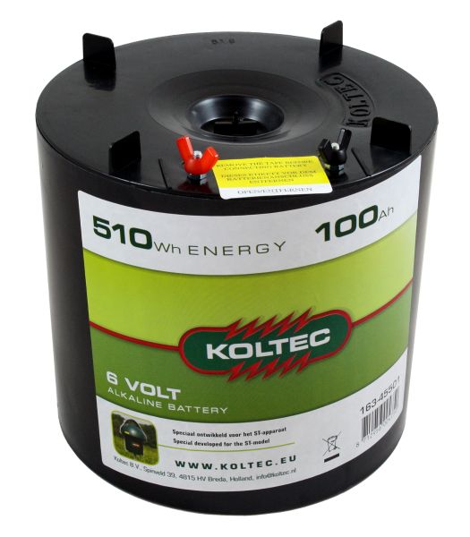 Koltec ALKALINE 100Ah - 6V Weidezaunbatterie für Koltec ST Weidezau... von Koltec