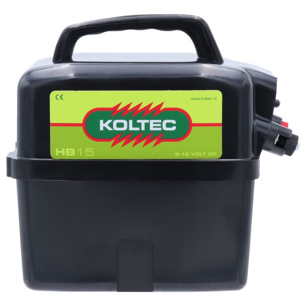 Koltec Weidezaungerät HB15, 9V-12V Batteriegerät für mobile Weidezäune von Koltec