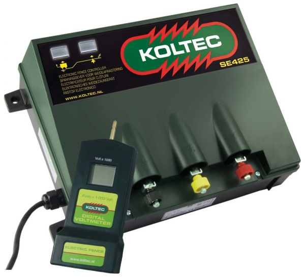 Koltec Weidezaungerät SE425 - 230 Volt Netzgerät + Voltmeter Digital von Koltec