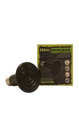 Komodo Keramik-Heizstrahler, 150 Watt, schwarz von Komodo