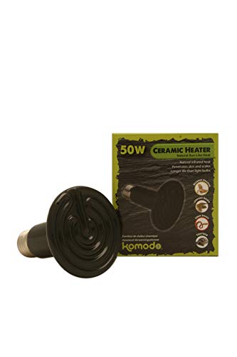 Komodo Keramik-Heizstrahler, 50 Watt, Schwarz von Komodo