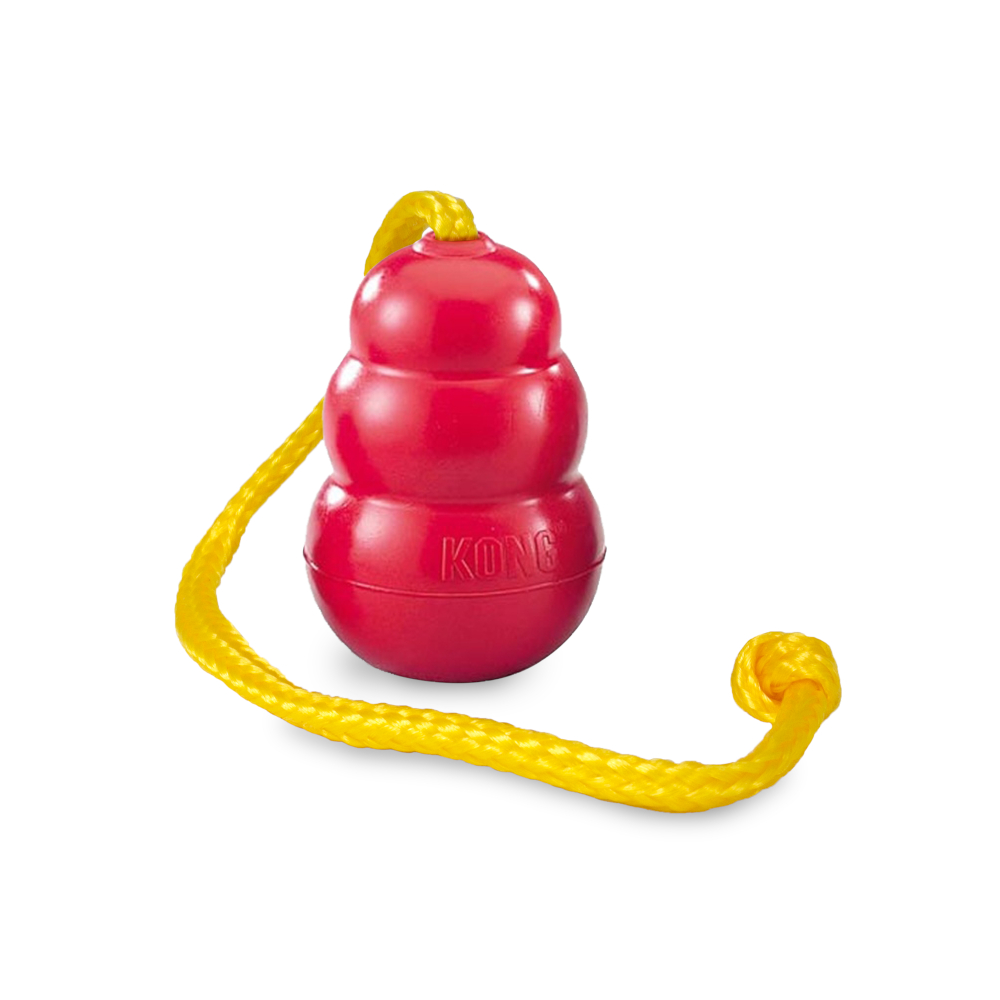 KONG Classic mit Seil - Größe L: ca. Ø 7 x L 65 cm von Kong