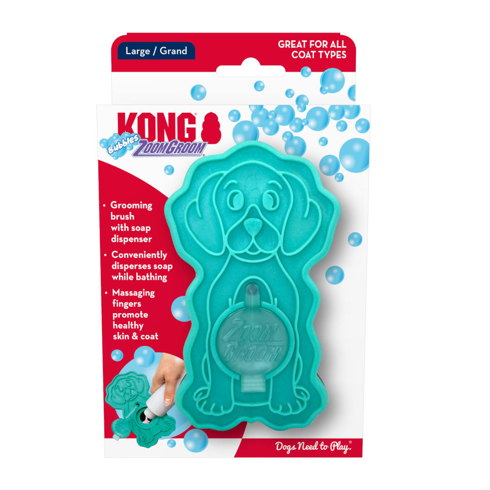 KONG Dog Massagebürste Zoom Groom - Türkis: L 12 x B 7 x H 7 cm KONG Dog Massagebürste Zoom Groom - Türkis: L 12 x B 7 x H 7 cm von Kong