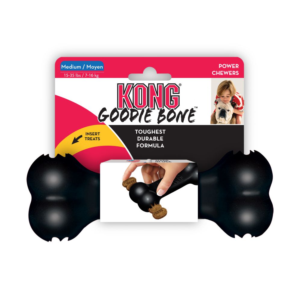 KONG Extreme Goodie Bone - 2 Stück im Sparset (M 6,5 cm) von Kong