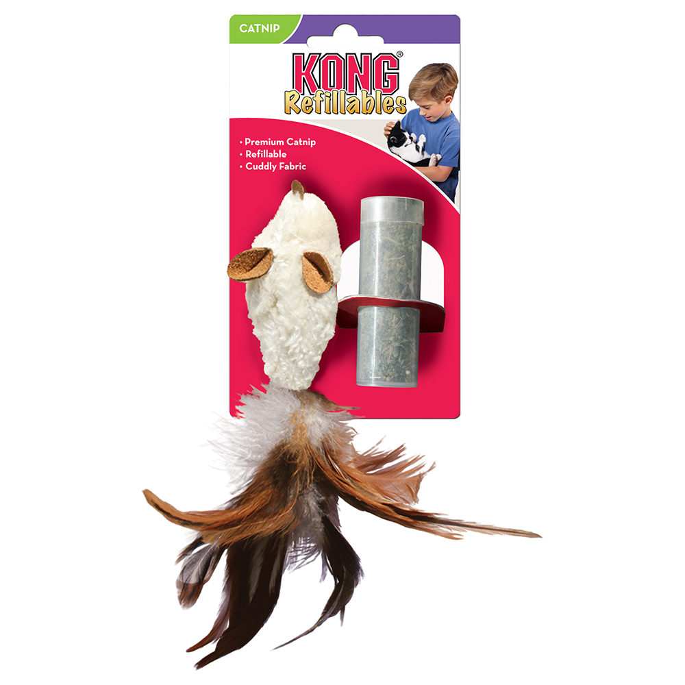 KONG Feather Mouse mit Katzenminze - Sparpaket: 2 Stück KONG Feather Mouse mit Katzenminze - Sparpaket: 2 Stück von Kong