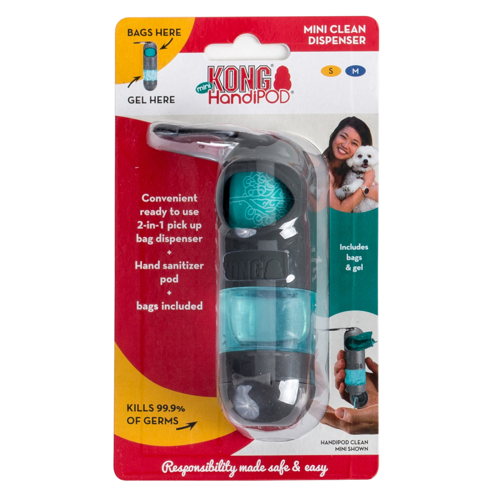 KONG HandiPOD Mini Kotbeutelspender & Handgel - inkl. 1 Rolle Kotbeutel & Handgel KONG HandiPOD Mini Kotbeutelspender & Handgel - inkl. 1 Rolle Kotbeutel & Handgel von Kong