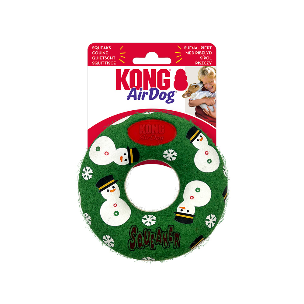 KONG Holiday AirDog® Squeaker Donut - ca. Ø 12,7 cm von Kong