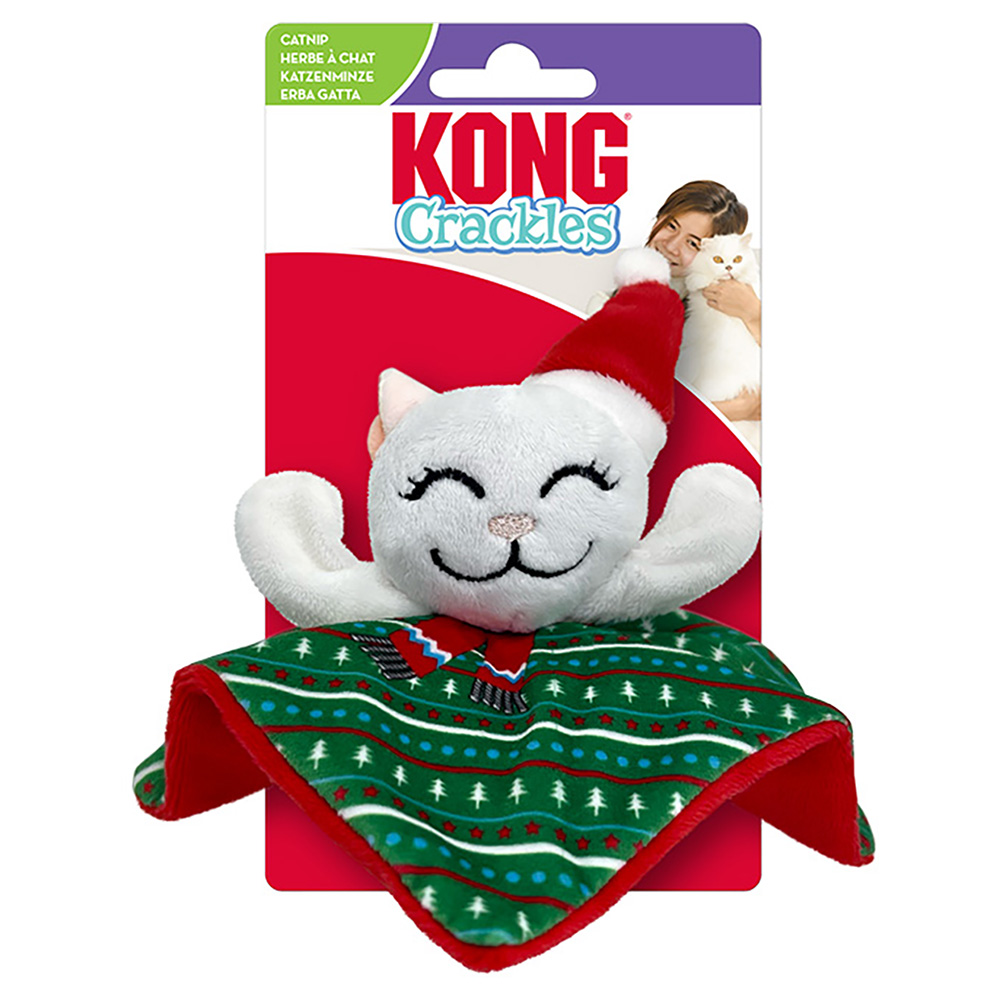 KONG Holiday Crackles Santa Kitty - 1 Stück von Kong