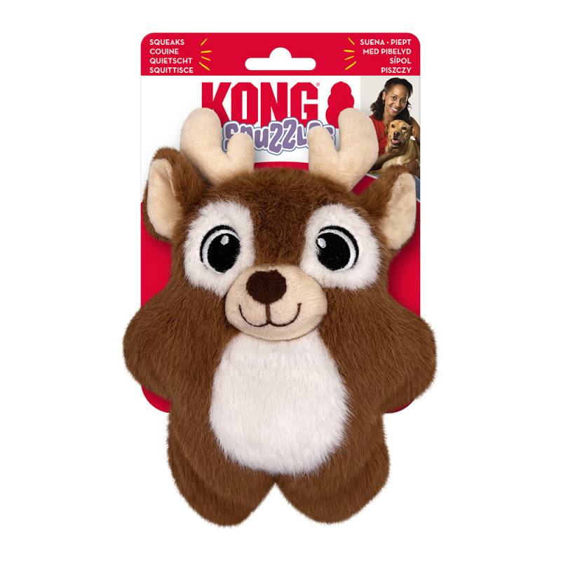 KONG Holiday Snuzzles Reindeer - Größe S: L 19 x B 14 cm von Kong