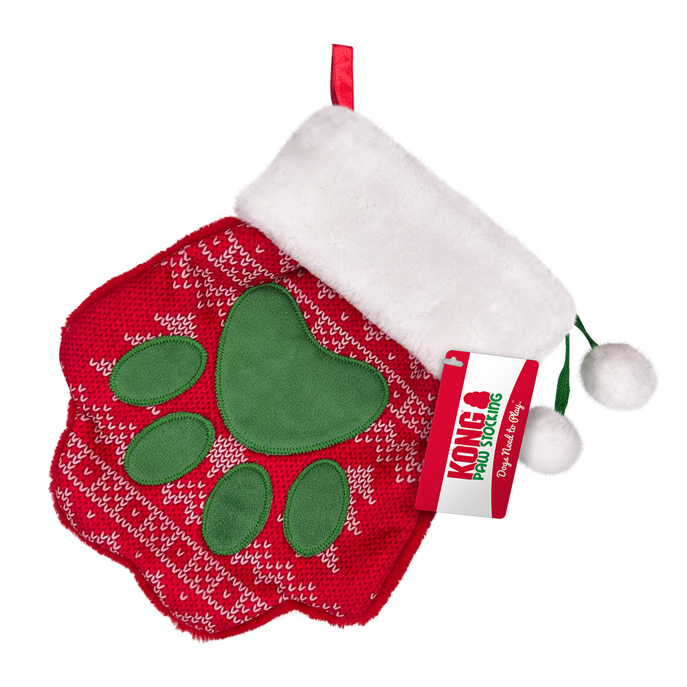 KONG Holiday Stocking Paw - ca. L 27 x B 22 x H 3 cm von Kong