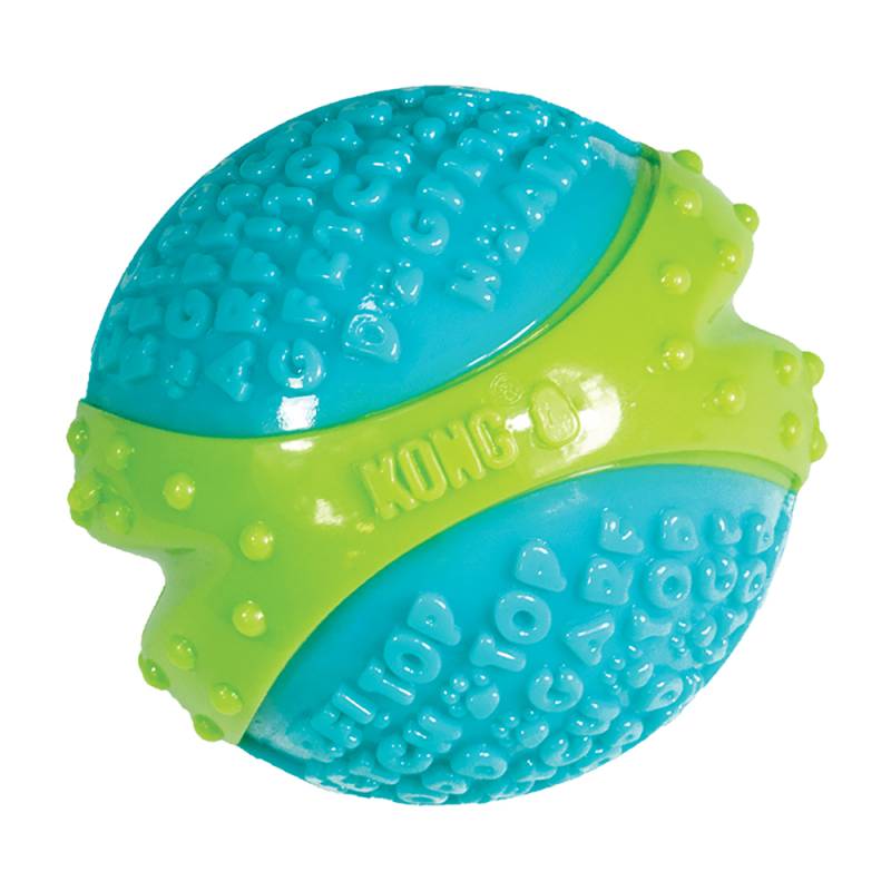 KONG Hunde-Wurfspielzeug Core Strength Ball grün-blau, Durchmesser:  ca. 7 cm von Kong