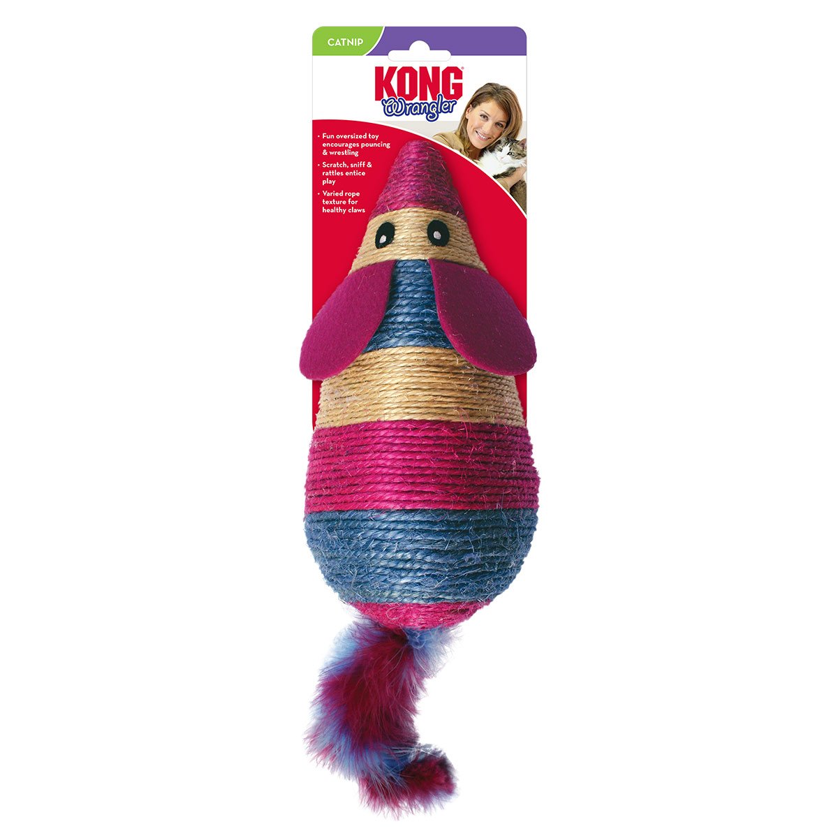 KONG Katzenspielzeug Wrangler Scratch Mouse von Kong