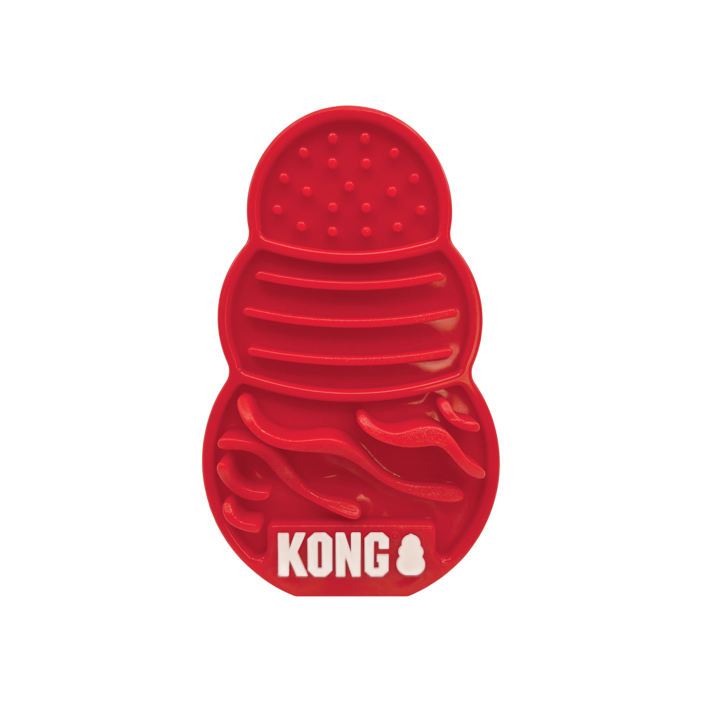 KONG Licks Schleckmatte für Hunde - Gr. L: ca. L 3,8 x B 11,4 x H 17,8 cm von Kong